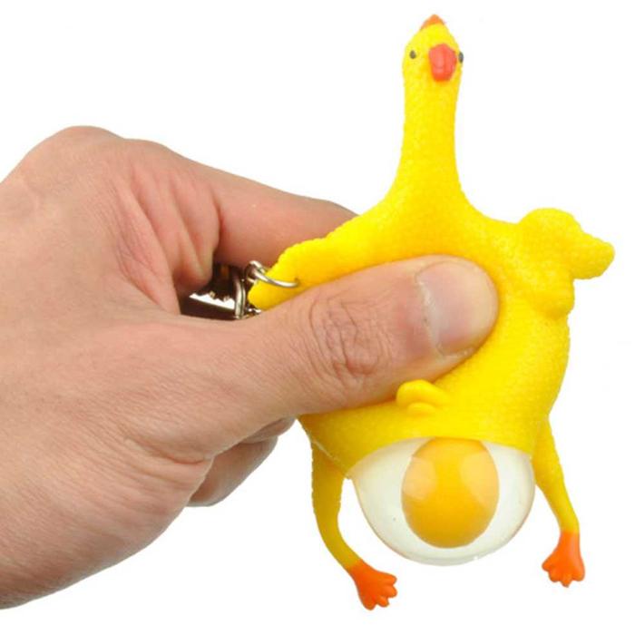Gambar Gantungan Kunci Squishy Anti Stress Model Ayam Bertelur Turkey Egg dari TravelnMore undefined Tokopedia