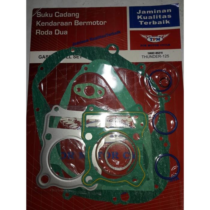 Gambar PAKING FULL SET MOTOR MERK TPM PART 1 - THUNDER 125 dari Maju Jaya 23 Motor undefined Tokopedia