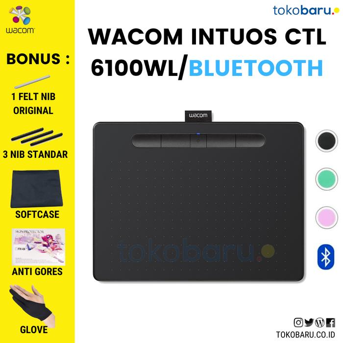 Jual Baru Wacom Intuos CTL-6100 Bluetooth Digital Graphic Drawing