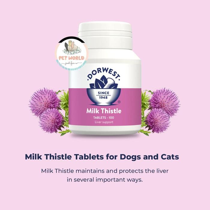 Jual Dorwest Milk Thistle Dog Liver Supplement Vitamin Obat Hati Anjing Jakarta Barat Petworld Tokopedia