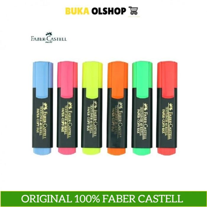 Jual Textliner Faber Castell 48 Refill Highlighter Merah Kab - Main Image