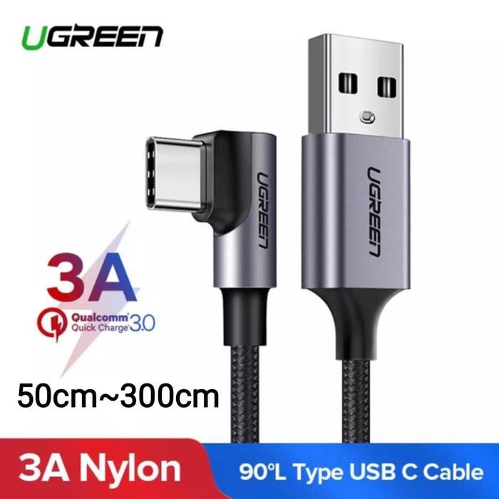 Gambar Ugreen Nylon Kabel Usb Type C to Usb Kabel Tipe C Ugreen Siku L Pubg - SETENGAH METER dari realstar undefined Tokopedia