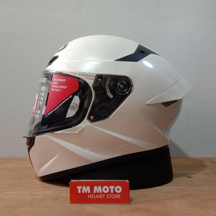 Gambar KYT TT COURSE PLAIN WHITE - L dari TMMOTO SHOP undefined Tokopedia