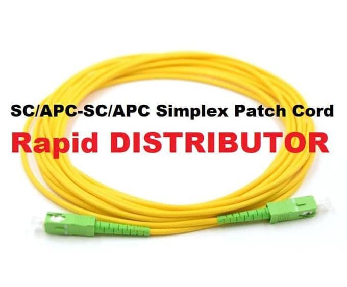 Jual Patch Cord SC/APC-SC/APC 10M 3mm SM SX FO/Fiber Optic/Optik ...