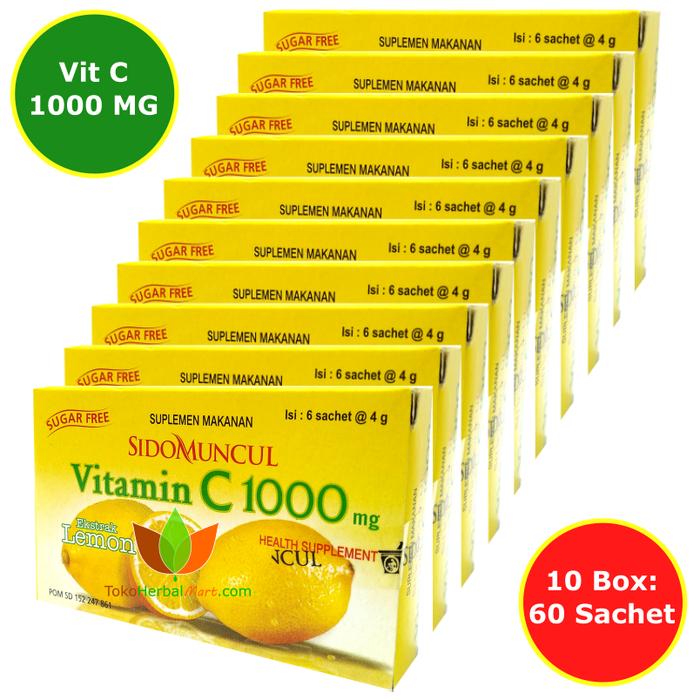Jual Vitamin C 1000 Mg Sidomuncul 10 Box 60 Sachet Untuk Daya Tahan Tubuh Kota Bandung Obat Herbal Mart Tokopedia