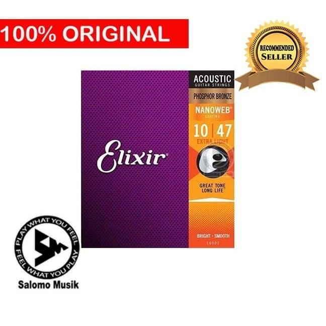 Gambar Senar Gitar Akustik Original Elixir 16002 dari Salomo Musik Galaxy undefined Tokopedia