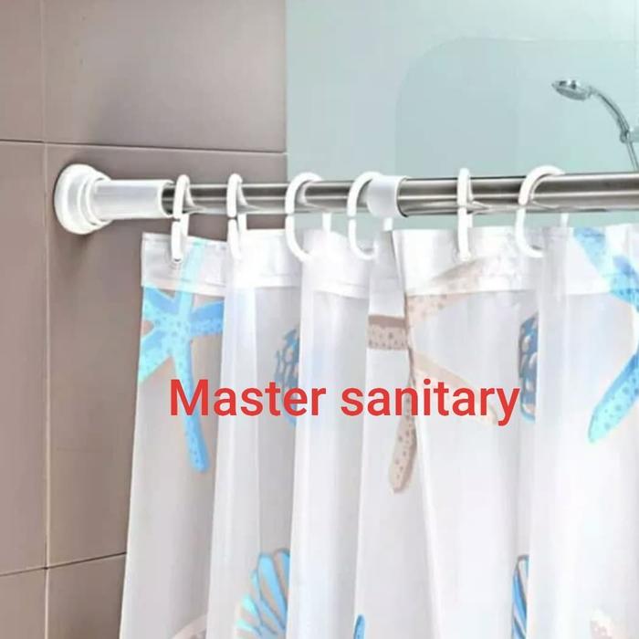 Gambar Tiang Shower Curtain Stainless Lurus /Tiang Kamar Mandi Tiang Hordeng dari MASTER SANITARY undefined Tokopedia