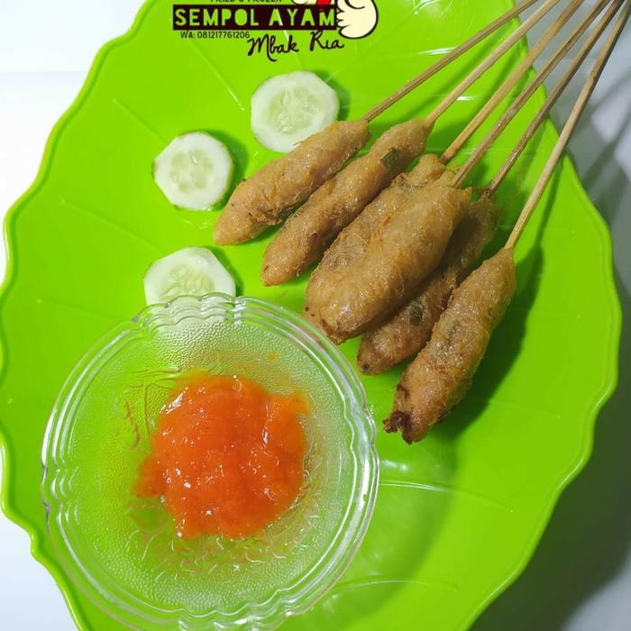 Gambar Sempol Ayam Goreng Isi 10 tusuk + saus sambal dari MyFiuStore undefined Tokopedia