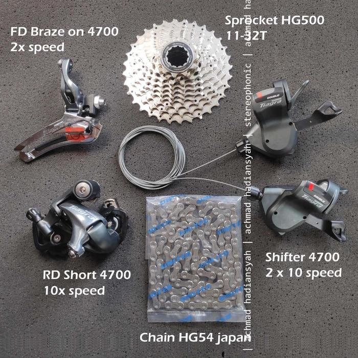 Tiagra 4700 Shimano Tiagra Mini Groupset Shimano Tiagra 4700 2X10