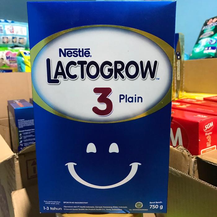 Gambar Susu Nestle Lactogrow 3 750gr - Susu Pertumbuhan Tahap 3 (1-3 tahun) - Vanilla dari H&Bstore undefined Tokopedia