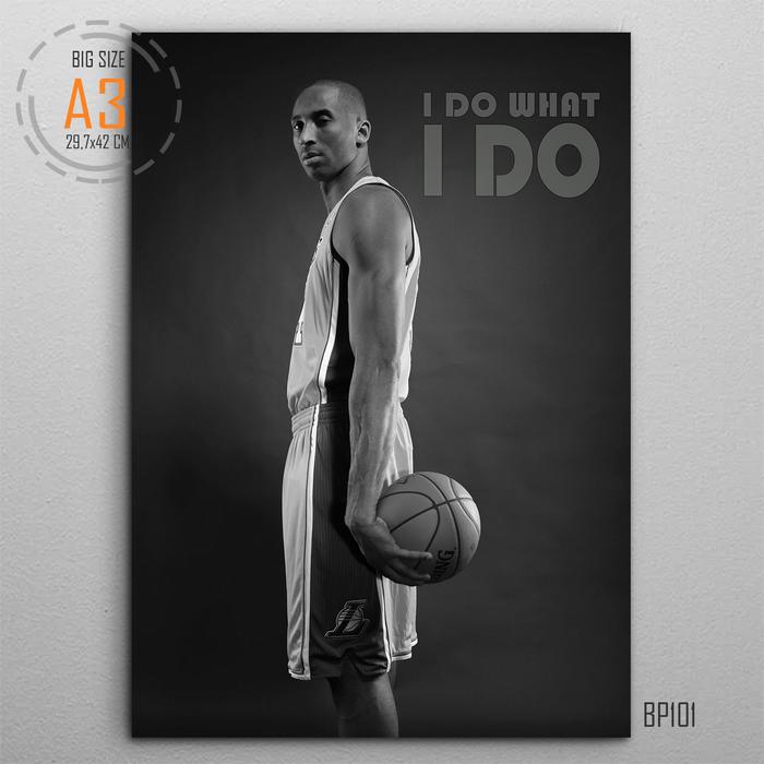 Gambar Hiasan Dinding Kayu Poster KOBE BRYANT Quotes Wall Art Ukuran Besar A3 - BP101 dari C45 Channel undefined Tokopedia