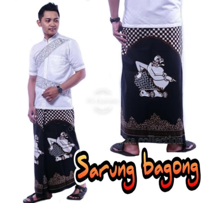 Gambar Sarung Batik Motif Wayang Bagong-Sarung Batik wayang Halus dari Raya batik fashion undefined Tokopedia