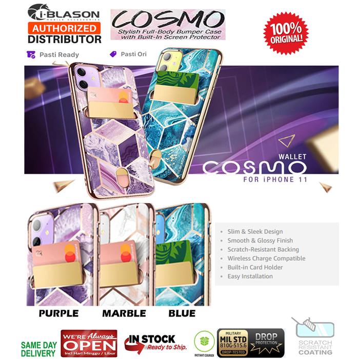 Gambar iPhone 11 / 11 Pro / 11 Pro Max IBlason Case I-Blason Cosmo Card Walle - Marble, iPhone 11ProMax dari Supcase Official ID undefined Tokopedia