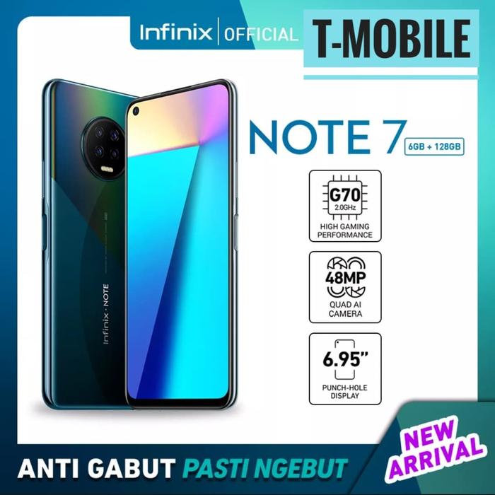 Gambar INFINIX NOTE 7 RAM 6GB 128GB / RAM 6/128GB - AETHER BLACK - GRS RESMI - AETHER BLACK dari Tmobile itc bsd undefined Tokopedia