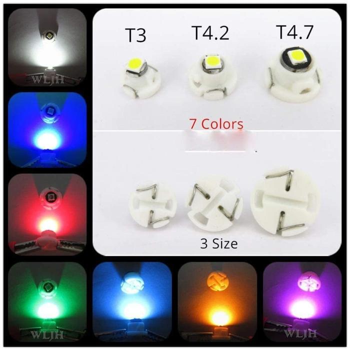Gambar Lampu Led T3 T4.2 T4.7 HIGHPOWER 3030 Dashboar Speedometer Wedge Mobil - Kuning, T3 dari SNW JAYA undefined Tokopedia