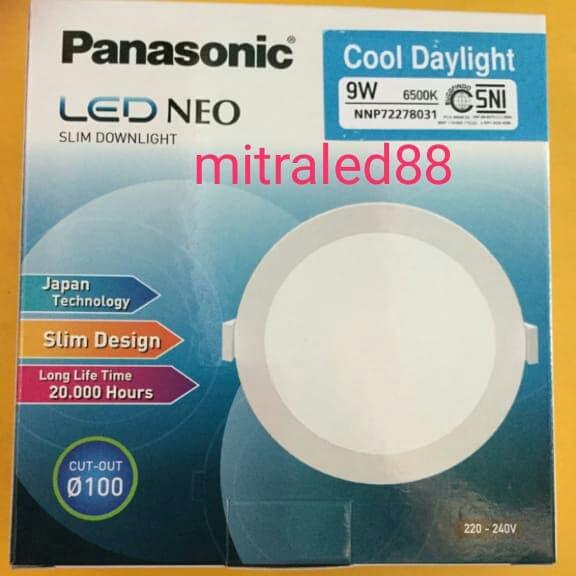 Gambar Downlight Led panel light Slim 9w/9watt panasonic neo panel led inbow - Putih dari MITRALED88 undefined Tokopedia