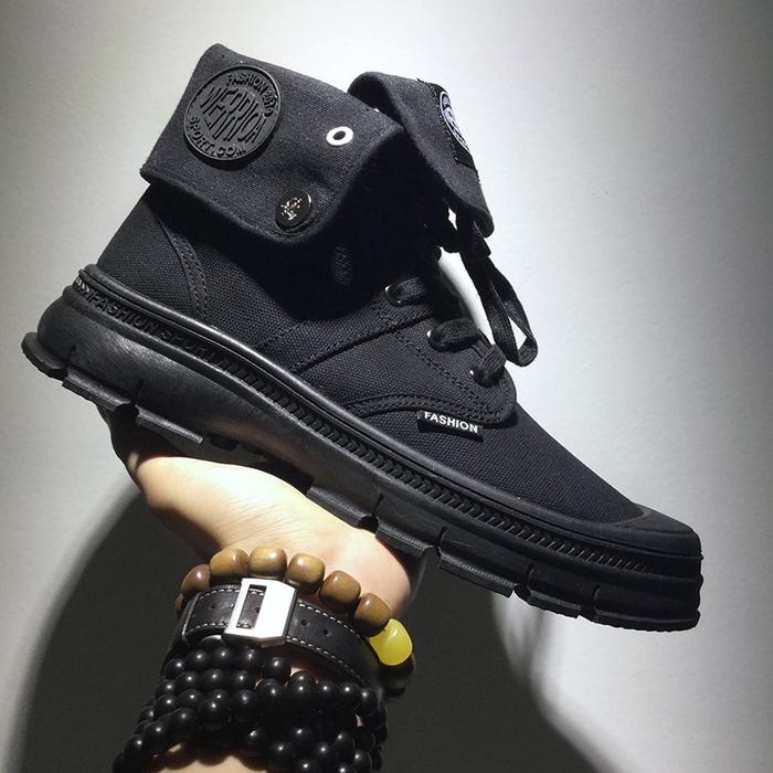 Gambar Sepatu Boots Martin High Top Platform Bahan Kanvas Ukuran 39-44 dari lacoopia undefined Tokopedia