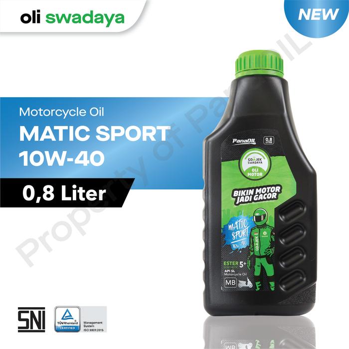 Gambar Oli Motor MATIC SPORT 10W-40 (OLI SWADAYA PanaOIL Lubricants) dari Pana Oil Indonesia undefined Tokopedia