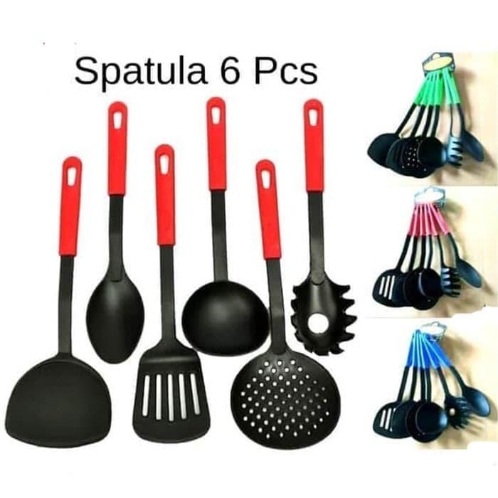 Gambar Sodet Dapur isi 6 pcs Packing OPP Spatula Sutil Perlengkapan Dapur dari Puserba undefined Tokopedia