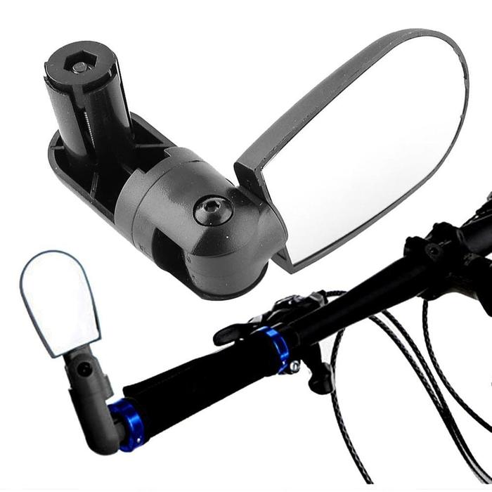 Gambar Kaca Spion Sepeda Kotak Handlebar 360 Rotate / Spion Sepeda MTB Hitam dari KLIK MOTORSPORT undefined Tokopedia