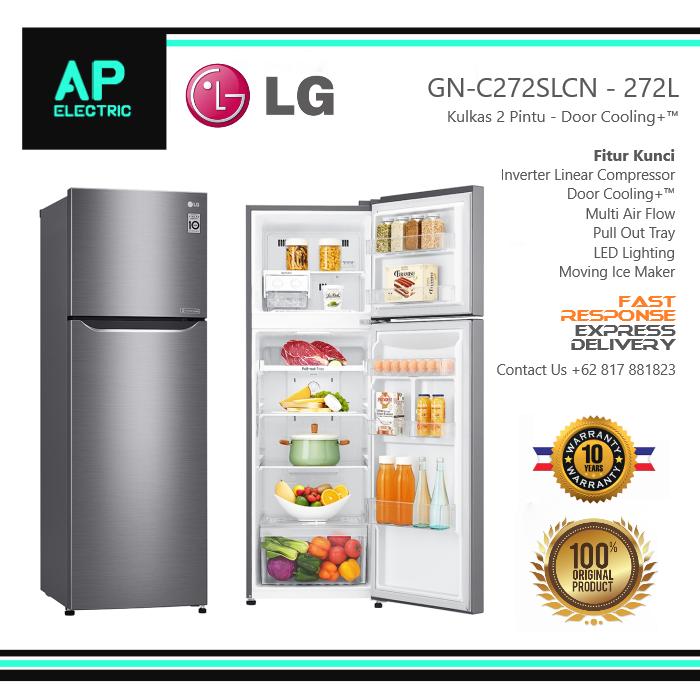 Jual Kulkas Gn C272slcn 2 Tu Lg Smart Inverter Gnc272slcn Kota Tangerang Selatan Ap Electric 