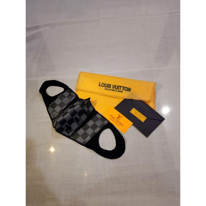 Gambar MASKER LV BRANDED PREMIUM - Hitam dari Luis collections undefined Tokopedia