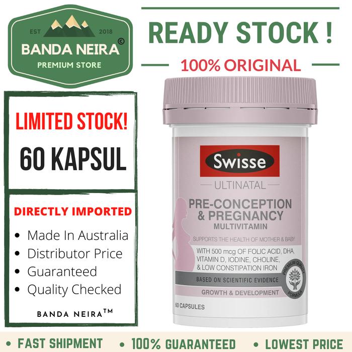 Gambar Swisse Ultinatal Pre Conception & Pregnancy Multivitamin 60 Kapsul - Aussie dari Banda Neira Store undefined 5 Tokopedia