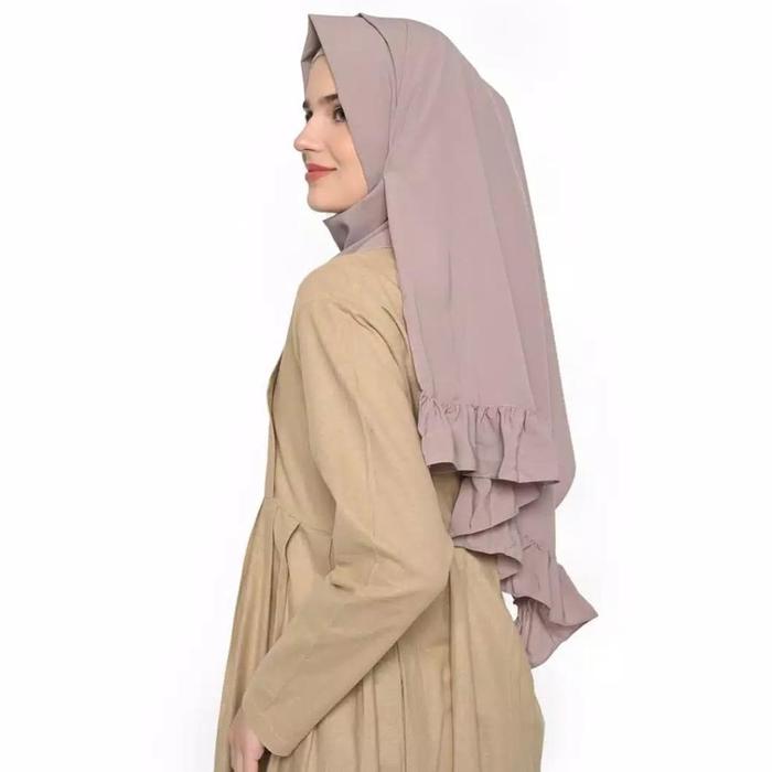 Gambar Pashmina Wrinkle - Abu Muda dari GloriaGlory undefined Tokopedia