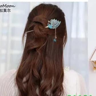 Gambar Tusuk Konde / Hair Stick / Stik Mahkota Jepit Rambut Sanghai Sangjit - 1 Biru dari SeeYouJewelry undefined Tokopedia
