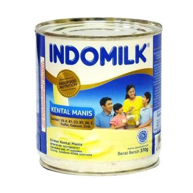 Gambar INDOMILK SUSU KENTAL MANIS KALENG SKM PUTIH COKELAT FULL CREAM 370G - Putih dari Aqsha mart undefined Tokopedia