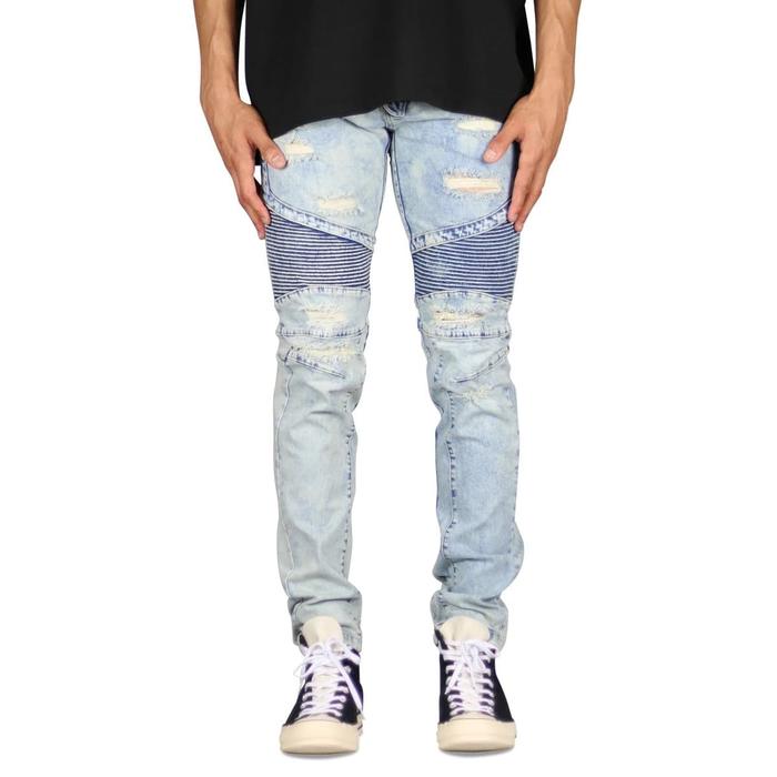 Gambar Hyperdenim Hyper Blue Ara Biker Jean dari High Gentlemen & Ladies undefined Tokopedia