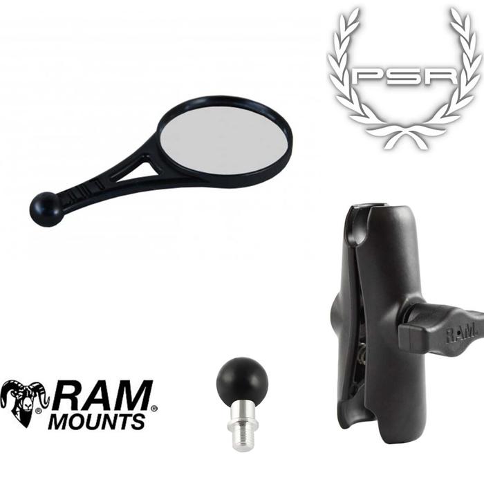 Gambar PSR Dualsport Mirror Oval Universal With Ram Mounts dari Karya Indah Motor undefined Tokopedia