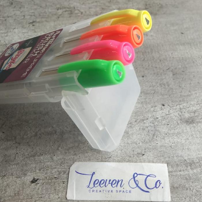 Gambar ARTLINE SUPREME BRUSH MARKER SET 4 - PSV3 FLUORO dari LeevenCo undefined Tokopedia