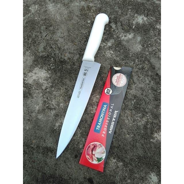 Gambar Pisau Daging 8 inchi Tramontina 24620/088 Putih Original Brazil dari Hardistore Superpisau undefined Tokopedia
