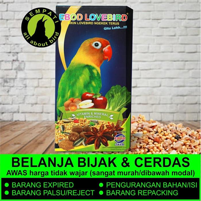 Jual makanan burung PAKAN BURUNG LOVEBIRD KEMASAN PLASTIK EKONOMIS EBOD JAY - Jakarta Selatan - one shop 111 | Tokopedia