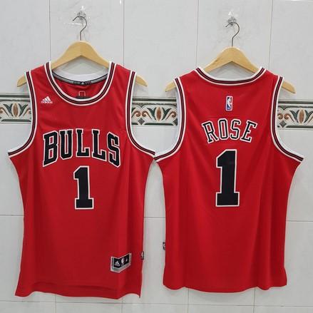 Gambar Baju Jersey Basket NBA Swingman Derrick Rose Chicago Bulls Red - S dari Aneka Budi Jaya undefined Tokopedia