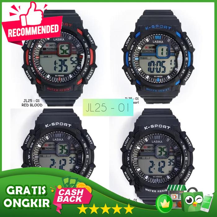 Gambar Jam tangan pria murah - K Sport Lakisa Water Resist digital - BLACK AMMO dari JMDO undefined Tokopedia