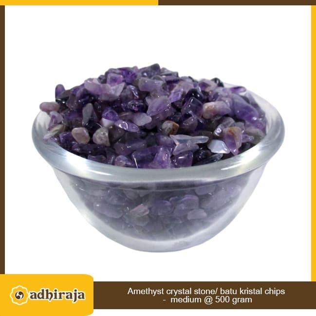 Gambar Batu Kristal Ametys Kepingan Precious Stone Chips Medium 500gr dari Toko Adhiraja undefined Tokopedia