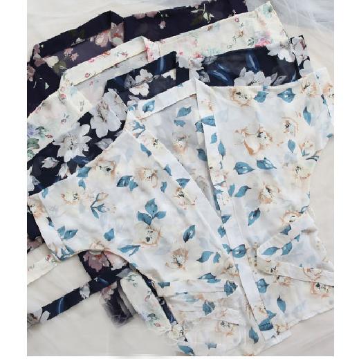 Gambar Lingerie bikini set baju tidur wanita kimono G-String Renda Bahan A187 - putih A dari Dezenna undefined Tokopedia