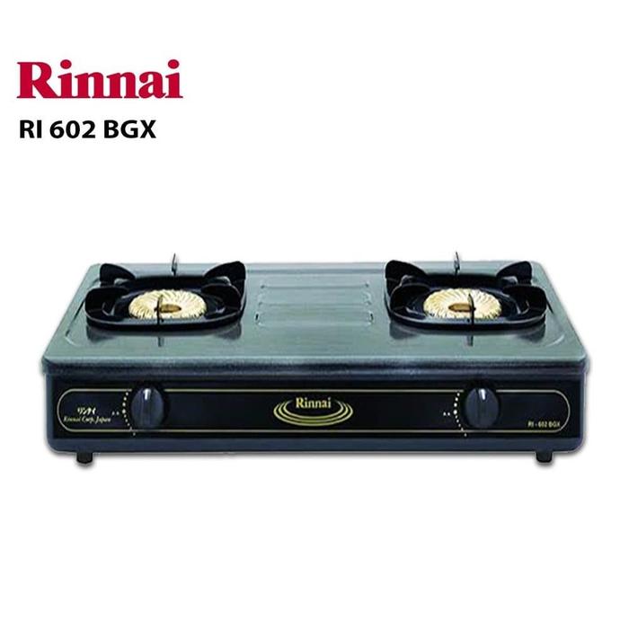 Gambar Rinnai RI-602 BGX Kompor Gas - Hitam [2 Tungku] dari citra surya electronic undefined Tokopedia