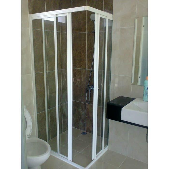 Jual Shower Corner Entry Shower Screen Penyekat Kamar Mandi Kaca Kamar Kamd Jakarta Utara Sahabat Interior 81 Tokopedia
