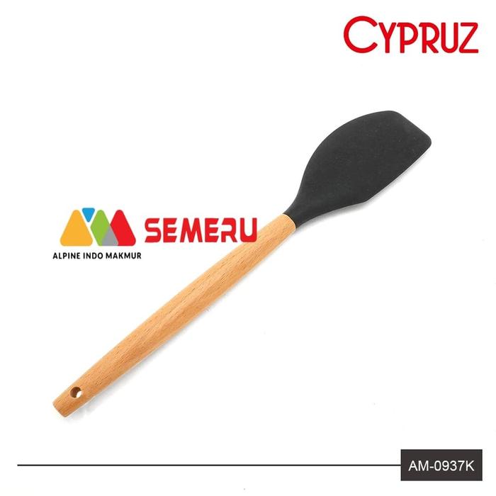 Gambar CYPRUS SPATULA SILICONE GG KAYU AM-0937 K - Merah Muda dari SemeruStoreMakassar undefined Tokopedia