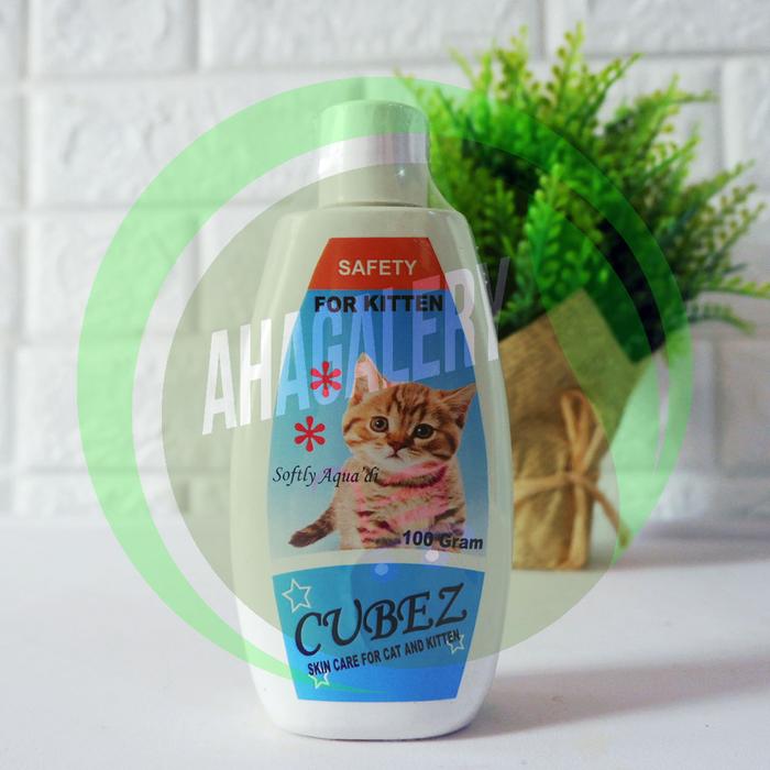 Gambar Bedak Cubez 100 Gram Bedak Anti Kutu Aman Untuk Kitten Anak Kucing - Softly Aqua dari AHAGalery undefined Tokopedia