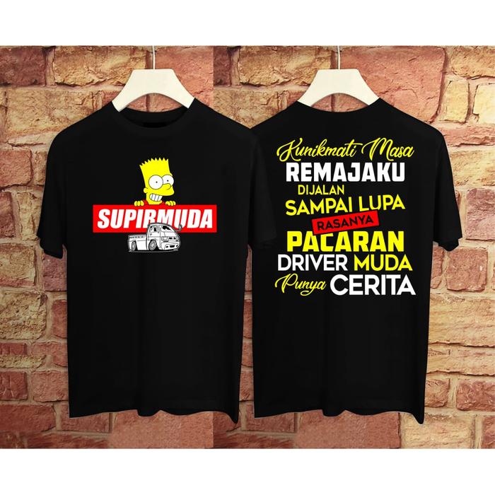 Gambar KAOS SIMPSON SUPIR MUDA / TR33 - Hitam, L dari Distro-Boy undefined Tokopedia