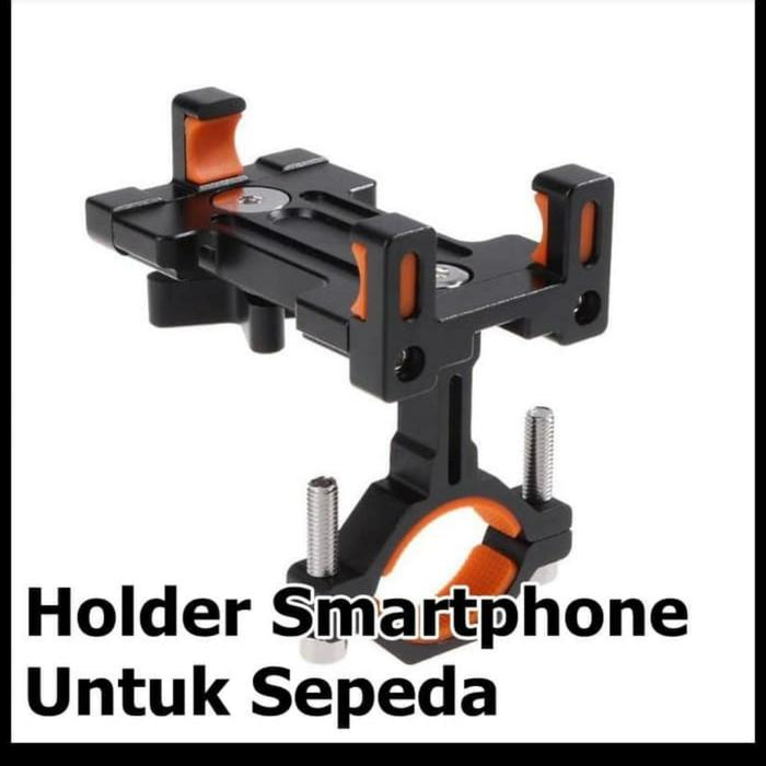 Gambar Aksesoris Sepeda Holder smartphone Aloy handlebar bracket anti slip dari Richikawa08 undefined Tokopedia