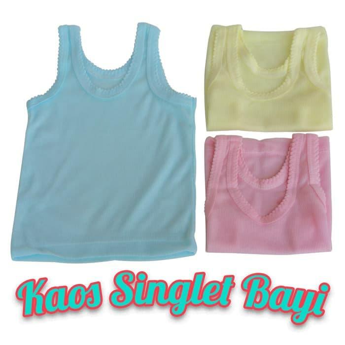 Gambar 6 pcs Singlet bayi / kaos dalam bayi size S/M/L - 0-3 Bulan dari EOM.STORE undefined Tokopedia