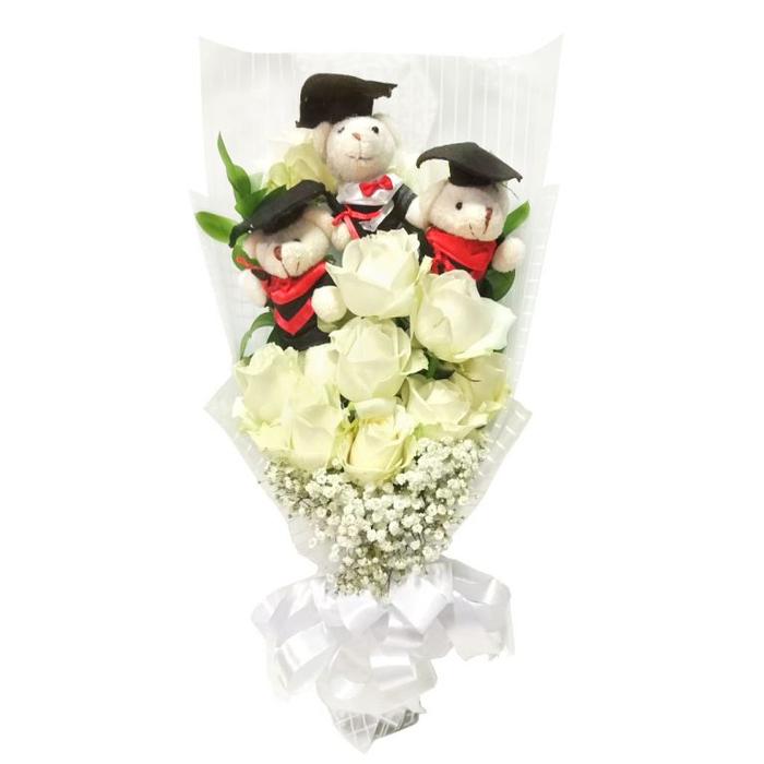 Gambar Hand Bouquet Graduation Rangkaian Bunga Buket Bunga Wisuda BW5 dari Duta-Shop01 undefined Tokopedia