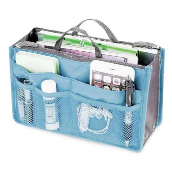 Gambar Tas Organizer Kosmetik, Tas Organizer Accesories,Tas Travel Organizer - Biru Muda dari Seisdigital Shop undefined Tokopedia