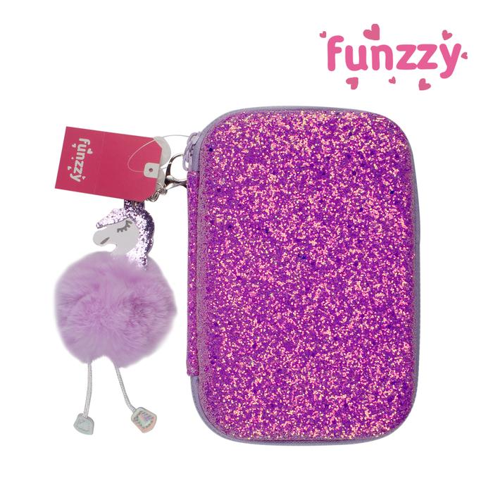Gambar FUNZZY Hardtop Glitter Pencil Case Big - Ungu dari Funzzy Official Shop undefined Tokopedia