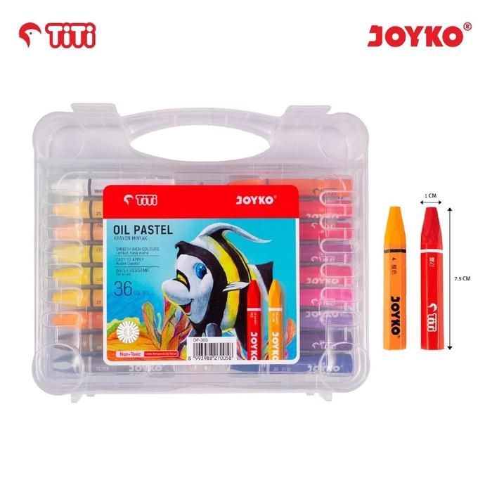 Gambar Joyko Titi Oil Pastel Crayon OP-36S PP / Krayon Minyak 36 Warna Murah dari SUKCESO Official undefined Tokopedia